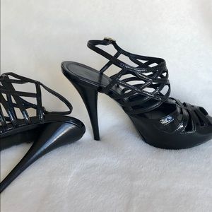 FENDI 100%Authentic Black Patent leather heels